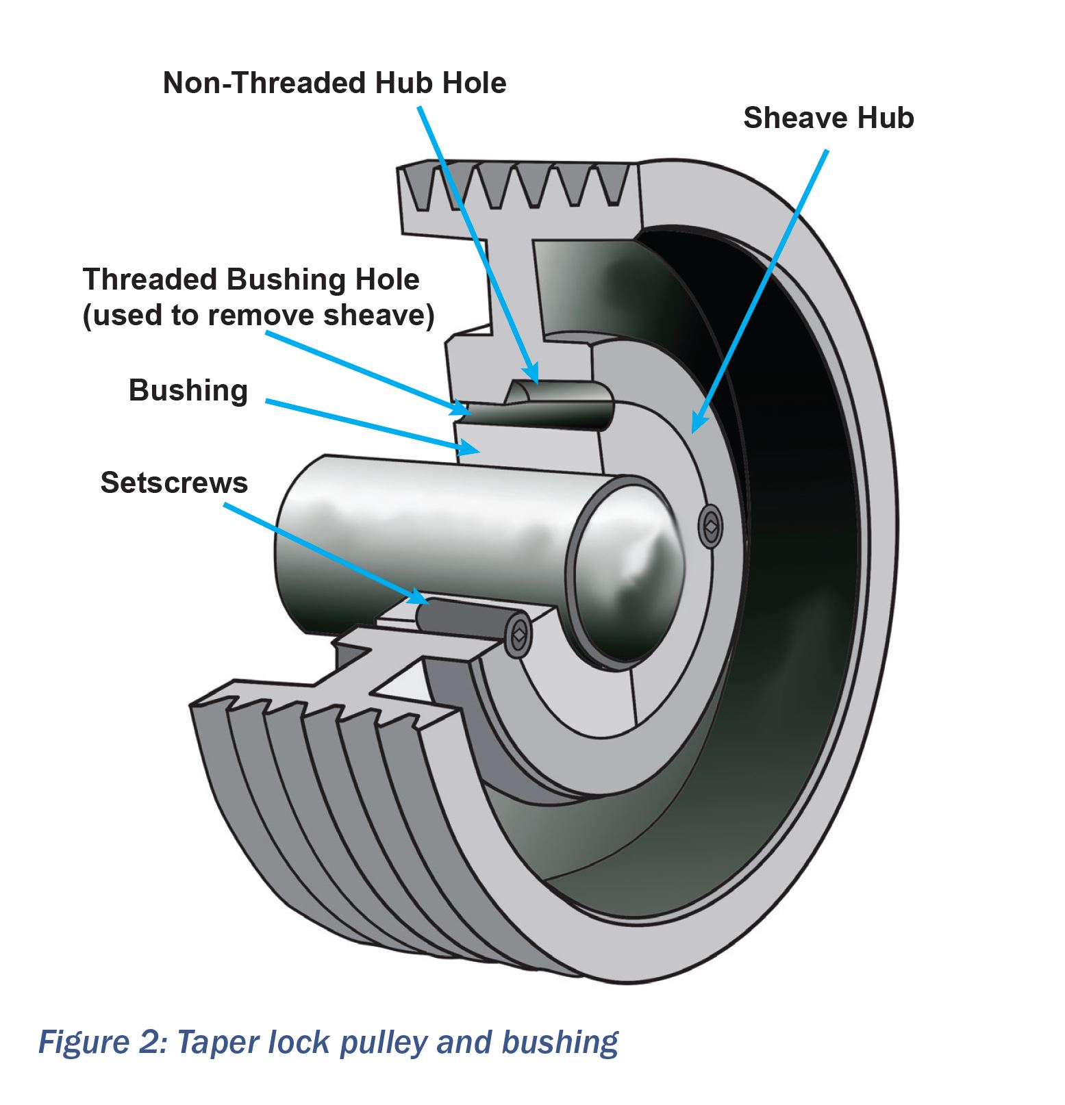 Taper lock pulley and bushing