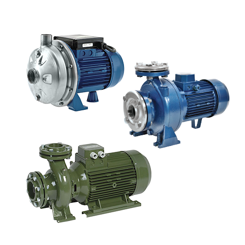 Farm pump range for water transfer, irrigation, washdown and dairy applications in agricultural and rural environments.